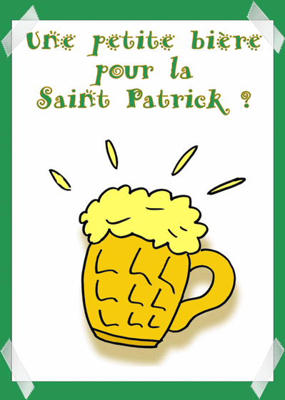 Une petite bi&egrave;re pour la Saint Patrick